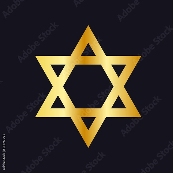 Obraz The Star of David symbol. Stock vector graphics