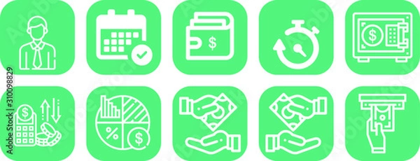 Obraz Crypto Currency Web Icon Set