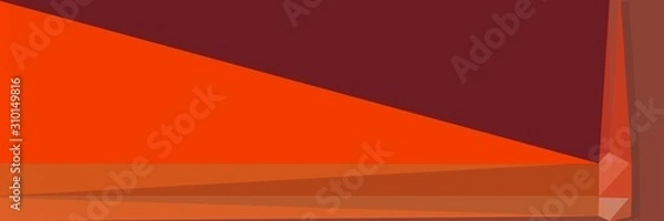 Obraz horizontal abstract background with geometric triangles