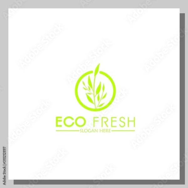 Obraz eco fresh logo, can be used for website and company logos