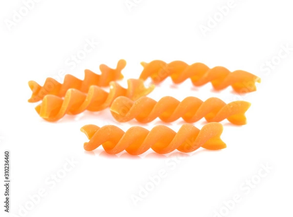 Fototapeta Macaroni on white background