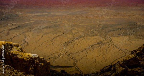 Fototapeta discovering the desert and its different topography 