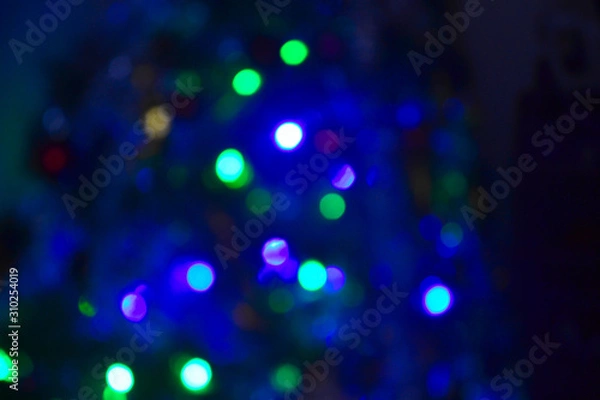 Fototapeta blurred lights.