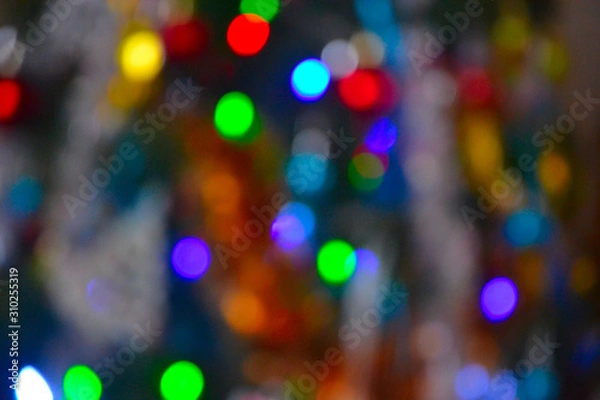 Fototapeta blurred lights.