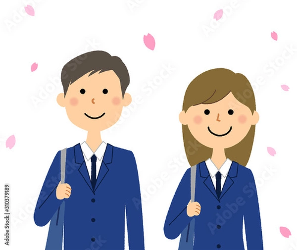 Fototapeta 入学式　学生