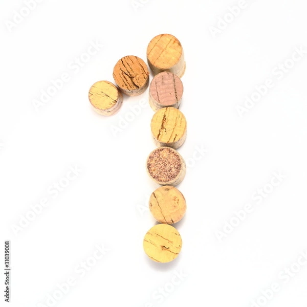 Obraz numero 1 in tappi sughero usati