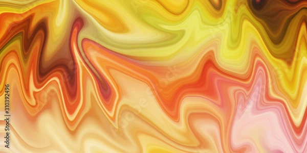 Fototapeta Liquid color marble style background. Fluid gradient inks design. Template for your design, banner, flyer, business card, poster, wallpaper, brochure