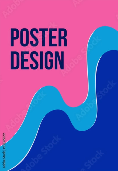 Fototapeta modern abstract background vector illustration in bright colors for covers