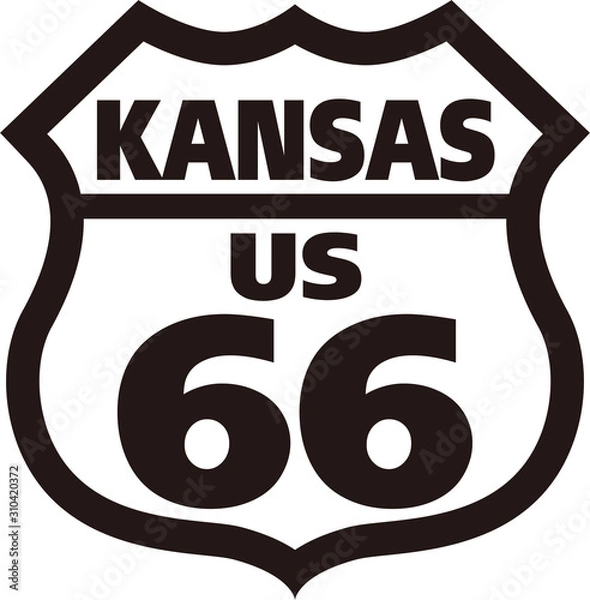 Obraz Route66 KANSAS カンザス