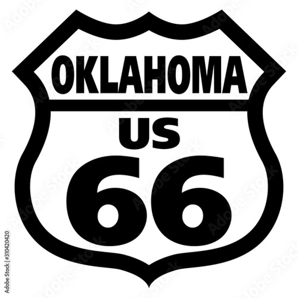 Obraz Route66 OKLAHOMA オクラホマ