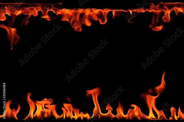 Obraz Burning flames abstract background