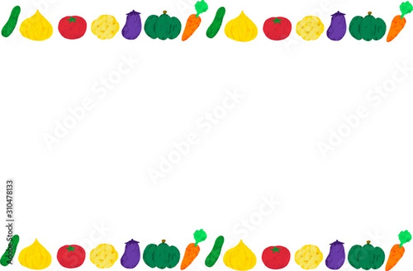 Fototapeta 野菜フレーム
