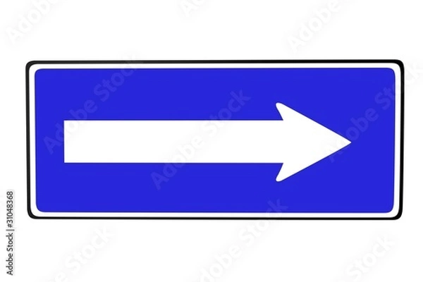 Fototapeta Einbahnstrasse - Schild