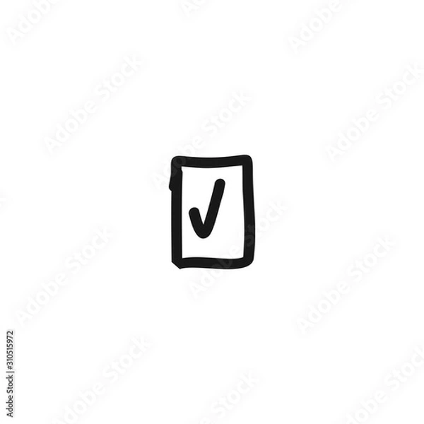 Fototapeta Approve invoice icon