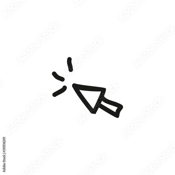 Fototapeta Cursor vector icon