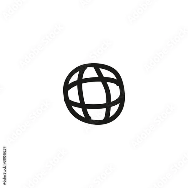 Obraz Globe internet icon