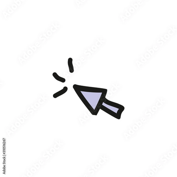 Fototapeta Cursor vector icon