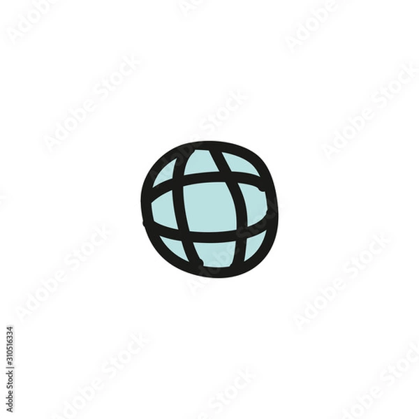 Obraz Globe internet icon