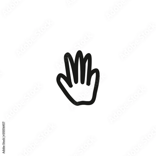 Obraz Hand icon vector