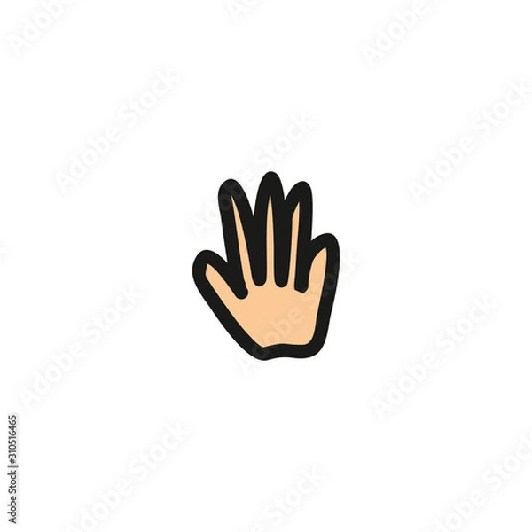 Obraz Hand icon vector