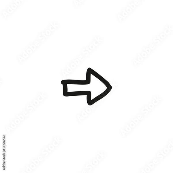 Obraz Arrow right icon