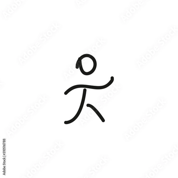 Obraz Runner silhouette icon