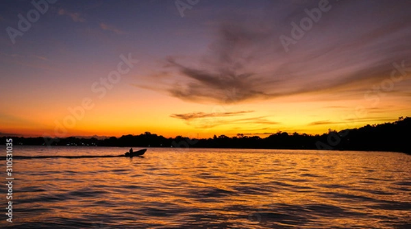 Obraz Sunset on the Rio Dulce