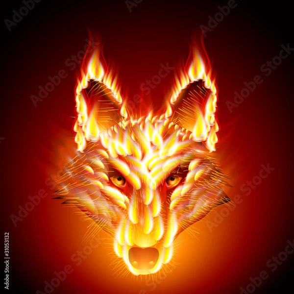 Obraz Fiery stallion. Wolf