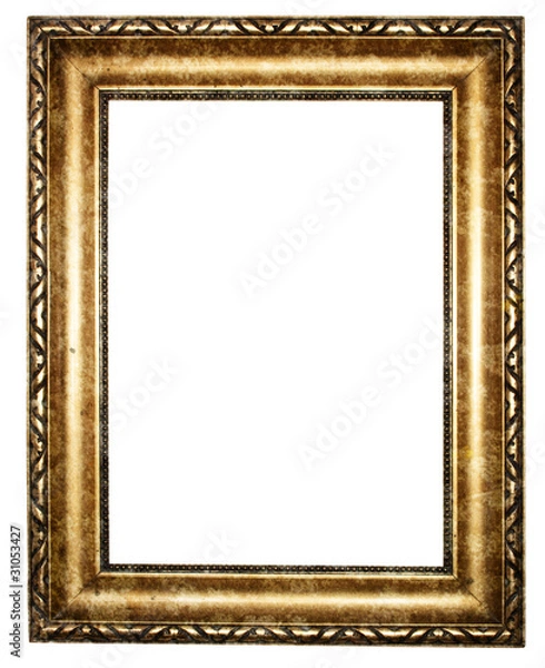 Fototapeta Aged, plated empty picture frame