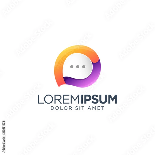 Obraz Chat Logo Design