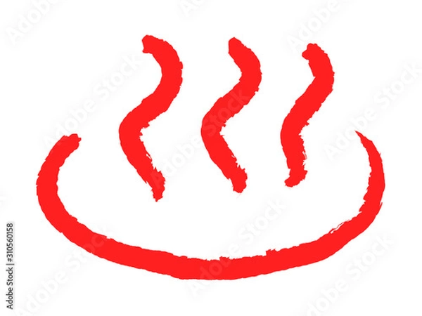 Obraz ラフな温泉マーク