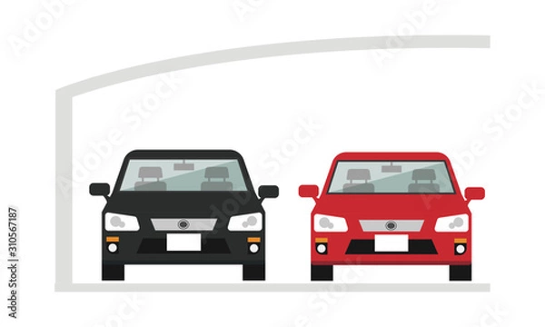 Obraz カーポート　車　紫外線　2台