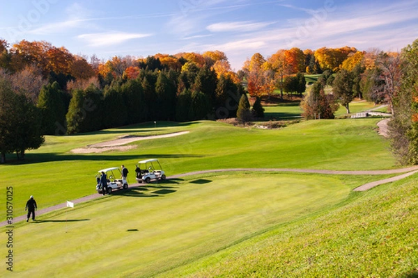 Obraz landscape fall foliage at Golf Course