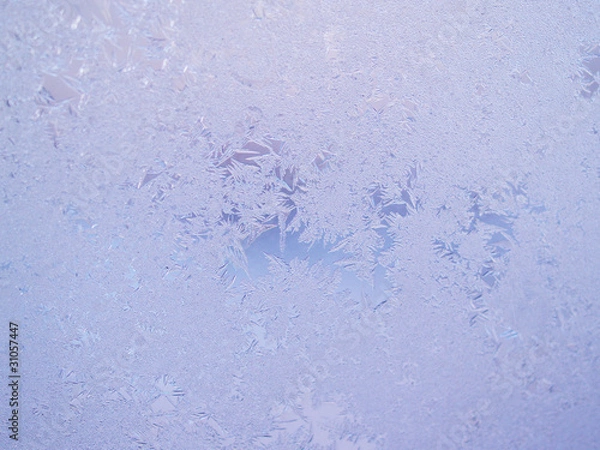 Obraz freezing patterns on the glass