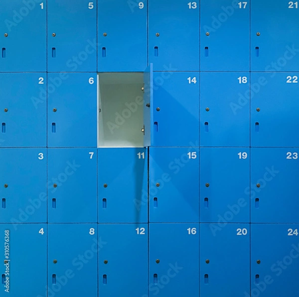 Fototapeta Blue locker