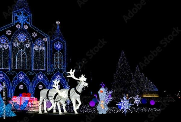 Fototapeta 樫山工業イルミネーション