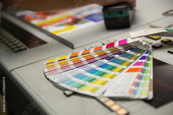 Obraz Offset printed machine, offset printing