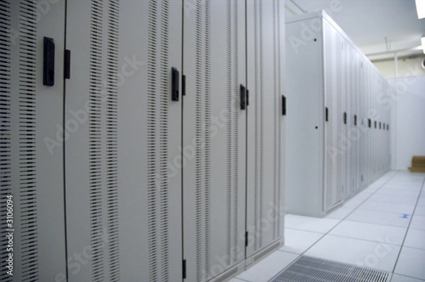 Fototapeta rackmount cabinets server datacenter