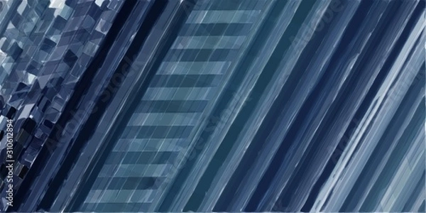 Fototapeta abstract futuristic modern tech stripes background with dark slate gray, pastel blue and light slate gray colors