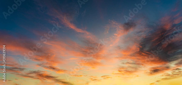 Obraz dramatic sky with clouds