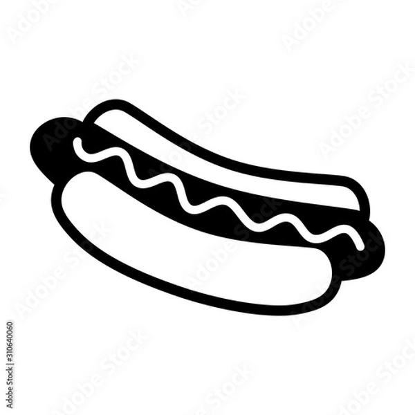 Obraz Hot Dog Icon Vector