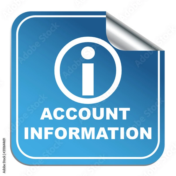 Obraz ACCOUNT INFORMATION ICON