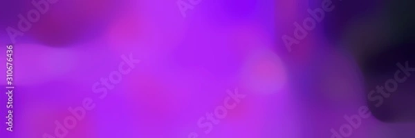 Fototapeta soft blurred horizontal background with dark orchid, very dark violet and purple colors and space for text