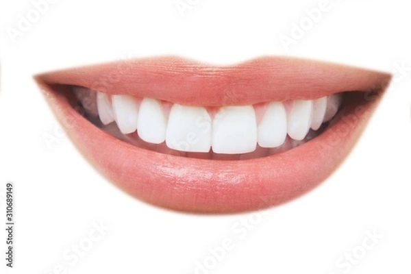Obraz Piękny uśmiech ze zdrowymi zębami