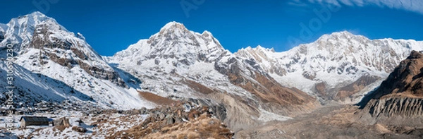 Obraz Zakres annapurna w nepalu panorama