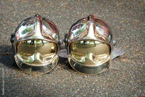 Obraz casques de pompiers