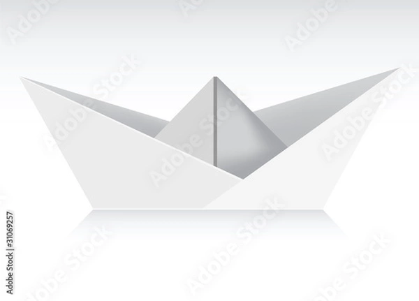 Fototapeta paper ship