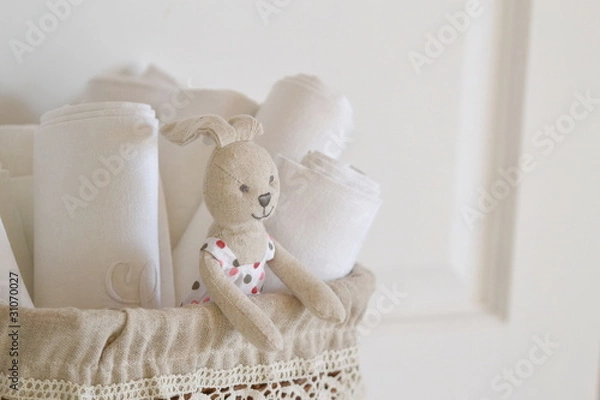 Obraz Lapin dans panier