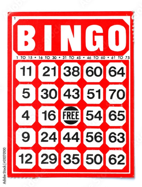 Fototapeta bingo