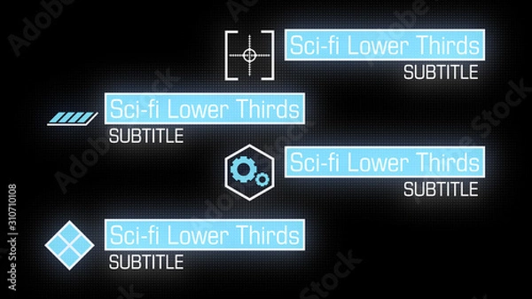 Fototapeta Sci-Fi Lower Thirds